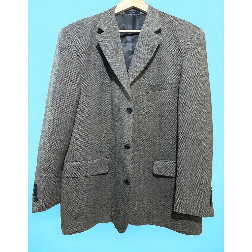 Martina Franca Mens 42R 100% Wool Light Brown Sport Coat Blazer Jacket 3 Button